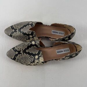 Steve Madden Snakeskin POINTED TOE‎ Flats Size 9.5
